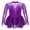 Purple, variant on Aislor Girls Figure Ice Skating Long Sleeve Sparkly Rhinestone Mesh Splice Gymnastics Leotard Dress Dancewear Blue 8