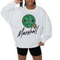 thumbnail image 3 of Women's Gameday Couture Ash Marshall Thundering Herd Premium Fleece Pullover Sweatshirt, 3 of 5