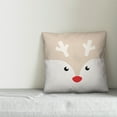 thumbnail image 3 of Creative Products Rudolph Face 18x18 Spun Poly Pillow, 3 of 3