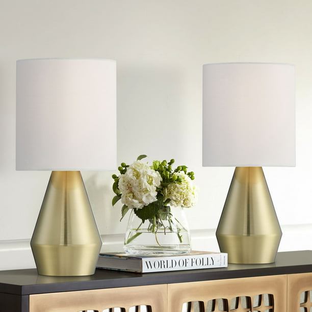 Brass Accent Table Lamps Set, How High Should A Table Lamp Be