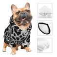thumbnail image 3 of Fotbe Metallic Gears Sudadera con Estampado para Perros Pequeños – Suéter con Capucha para Mascotas, Tela Suave de Forro Polar con Bolsillo-Small, 3 of 7