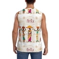 thumbnail image 4 of Pofeuu Black African Woman Print Men's Muscle T-Shirt, Sleeveless, Muscle Tank, Classic Muscle Tee Top For Men Casual Sleeveless Muscle T-Shirt Trendy Clothes-Large, 4 of 7