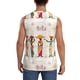 thumbnail image 4 of Fotbe Black African Woman Men's Camiseta sin Mangas Estampada para Hombres, Playera Casual para Gimnasio, Entrenamiento, Playa-Large, 4 of 7