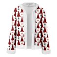 thumbnail image 4 of KHONTS Christmas Graphic Printed Costume for Men Furry Costume Xmas Oversized Cosplay Fleece Lined Outfits White L, 4 of 5