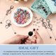 thumbnail image 5 of Beadable Keychains Bars, DIY Keychains Bars for Beads Including 10 Beadable Keychain Bars 10 Resealable Pouch, 5 of 5