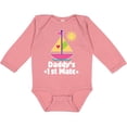 thumbnail image 3 of Inktastic Daddys First Mate Girls Nautical Sailboat Girls Long Sleeve Baby Bodysuit, 3 of 5