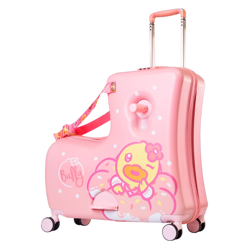 Children's RideOn Travel Suitcase,Travel Rolling Kid's Luggage with