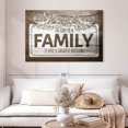 thumbnail image 2 of Elephant Stock Love Of A Family Quote Ii Wall Sign Wall Art - Horizontal Canvas Wall Art - Living Room Wall Decor - Wall Signs Canvas - Brown And White Decor - 48" x 32", 2 of 8
