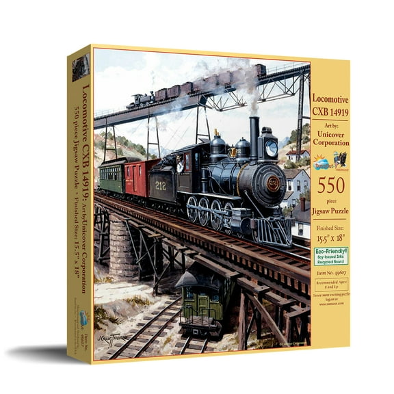 SUNSOUT INC - Locomotive GXB - 550 pc Jigsaw Puzzle by Artist: Unicover Corporation - Finished Size 15.5" x 18" - MPN# 49607