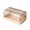 Khaki, variant on Rectangular Plastic Tissue Box Cover Holder, Stylish Organizer for Facial Tissues for Bathroom Kitchen Living Room Desk Vanity Countertop Home Decor, for Modern Home Decoration, 7*5*3in, White