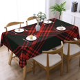 thumbnail image 2 of Rectangle Table Cloth, Antique Menzies Hunting Clan Tartan Plaid Pattern Resistant Washable Tablecloth Decorative Table Cover for Dining, Indoor and Outdoor, 2 of 6