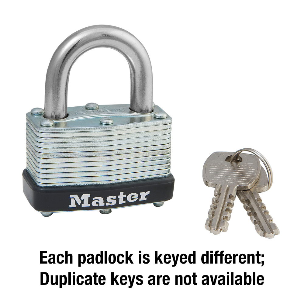 Master Lock 500D Laminated Steel Warded Padlock with Key - image 5 of 6