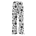 thumbnail image 5 of Purple Women's Casual Pants, Women'S Retro Printed Fashionable Drawstring Loose Pants High Waisted Casual Pants Wide Leg Pants,Women's Casual Pants XL, 5 of 5