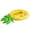 Yellow, variant on Inflatable Pool Drink Holder Tray, Pineapple Floating Cup Holder for Large Parties, Multi-Slot Food and Beverage Water Server