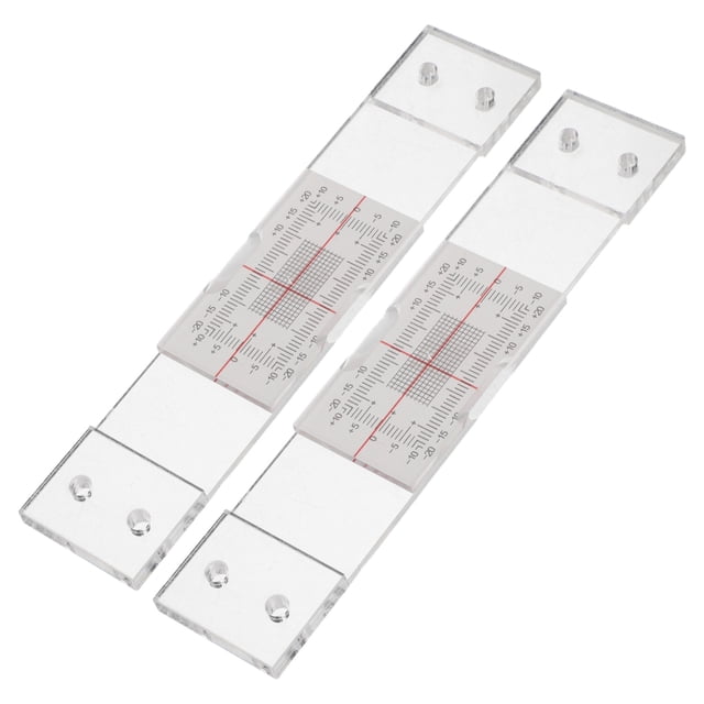 CRAFTHROU 2Ud Instrumento De Medición Para Grietas En Muros Con Acrílica Multicolor De Alta Precisión