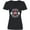 AB-Black, variant on Inktastic Heart Health Awareness Month February with Red Ribbon Badge Women's V-Neck T-Shirt