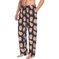 thumbnail image 3 of Mens Pajama Pants - Soft Sleep & Lounge Pants for Men, heart Dog Puppy Cuteness Casual PJ Bottoms Pants with Pockets, 3 of 5