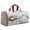 Beige, variant on Christmas Quilted Travel Duffle Bag Large Capacity Winter Print Weekender Tote White L