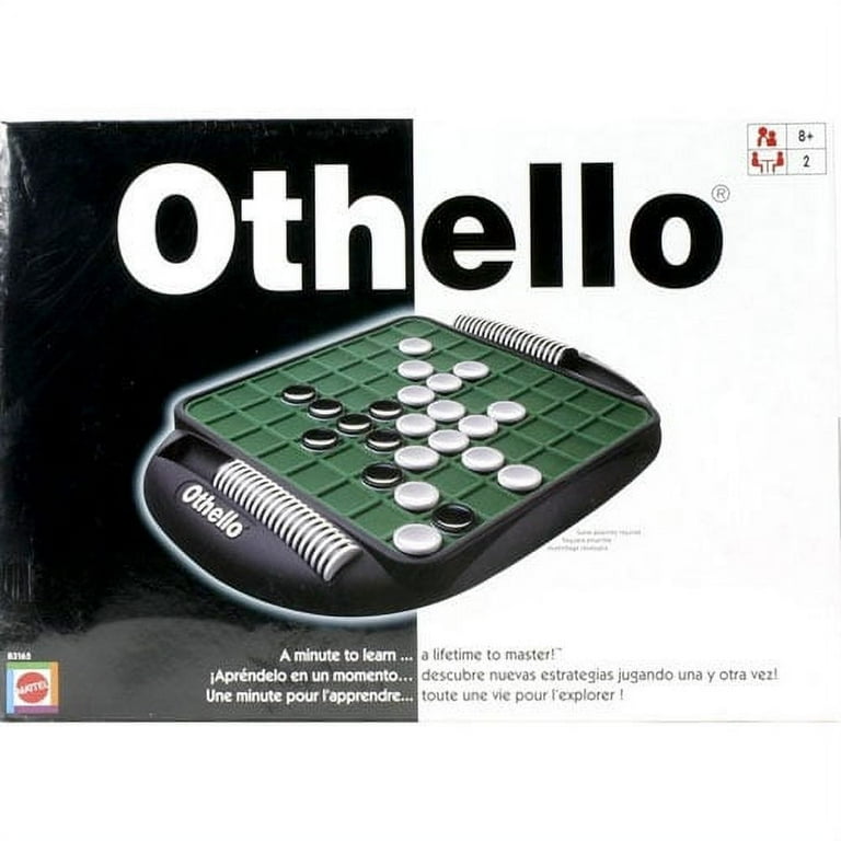 Mattel Othello Board Game, Strategy Family Game, Double-Sided