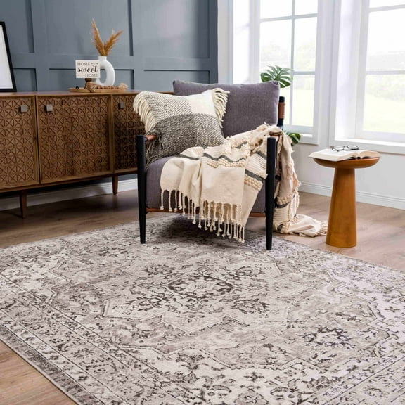 Hauteloom Albie Living Room, Bedroom Area Rug - Beige - 2' x 3'