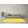 thumbnail image 3 of Ahgly Company Indoor Rectangle Solid Yellow Modern Area Rugs, 6' x 9', 3 of 4