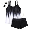 thumbnail image 2 of Women's Plus Size Bikini Set Printed Camisole Two Piece Sexy Swimsuit for Beach Vacation Summer,White,5XL, 2 of 6