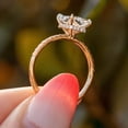 thumbnail image 4 of solitaire jewels 3CT Radiant Moissanite Hidden Halo Engagement Ring For Women, 14K Rose Gold, 4 of 5