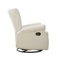 thumbnail image 6 of Second Story Home Alice Upholstered Wingback Swivel Tufted Recliner- Cream, 6 of 10