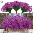 thumbnail image 6 of Armscye 28 Bundles Artificial Flowers for Outdoor,No Fade Fake Plastic Flowers,  Faux Plants for Decoration Hanging Planters Indoor Outside Garden Porch Window Box Home Wedding Farmhouse, 6 of 7
