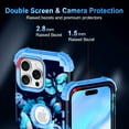 thumbnail image 2 of Casetego for iPhone 16 Pro Case,Glow in The Dark Three Layer Heavy Duty Shockproof Full Body Protection Hard Plastic Bumper+Soft Silicone Protective Case,Black Butterfly, 2 of 8
