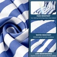 thumbnail image 5 of FOOWIN Adirondack Chair Cushion Set of 2, Waterproof and UV-Protected Rocking Chair Cushion for Indoor and Outdoor, Stripe Navy Blue, 5 of 8
