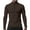 Brown, variant on Men Quarter Zip Tight Tops Long Sleeve Athletic Workout Sprots Shirts Slim Stretch Pullover Tops