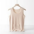 thumbnail image 1 of LSLJS Débardeur Femme Printemps et Hiver en Velours Allemand Double Poche Sans Trace Protection du Ventre Taille Ajustée Col Rond, Camisole Femme, 1 of 8