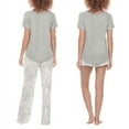 thumbnail image 2 of Honeydew Ladies 3-piece Pajama Set Size: XL, Color: Grey Mixed Animal, 2 of 2