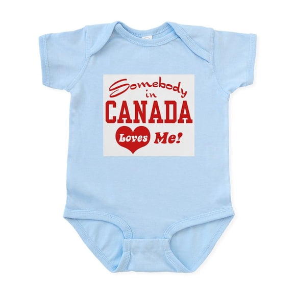 CafePress - Somebody In Canada Loves Me Infant Bodysuit - Baby Light Bodysuit, Size Newborn - 24 Months