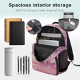 thumbnail image 5 of HUIACONG Cute Cherry Blossom Axolotl School Backpack for Students Age 6-18 Large Capacity Ergonomic Padded Shoulder Straps Water Resistant Bookbag for Elementary Middle High School Daily Use, 5 of 7