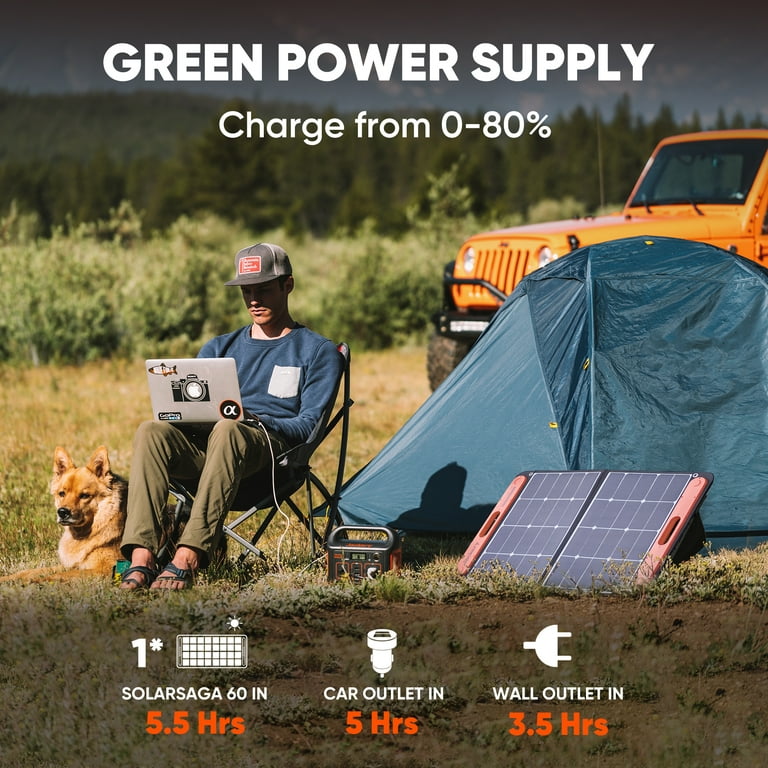 Jackery Portable Power Station Explorer 240, 240Wh Backup Lithium Battery,  110V/200W Pure Sine Wave AC Outlet, Solar Generator for Outdoors Camping  Travel Hunting Emergency (Solar Panel Optional) 
