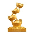thumbnail image 1 of Estatua de lingote de oro Macarena figura de Feng Shui, 1 of 8