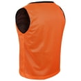 thumbnail image 4 of Athllete Set of 6 Reversible Pinnies Training Vest Scrimmage Vest Practice Jersey (Flame Orange/Black, Medium), 4 of 4