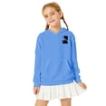 thumbnail image 5 of WhouRiu Big Girl's Hoodies Cat Prints Oversized Hooded Sweatshirt Children Cozy Soft Autumn Winter Hoodies Blue,Sized 7-8, 5 of 6