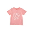 thumbnail image 2 of Uccdo Big Sister Little Sister Matching Outfits Toddler Girls Cotton T-shirt Tops Newborn Baby Romper 1Pcs, 2 of 9