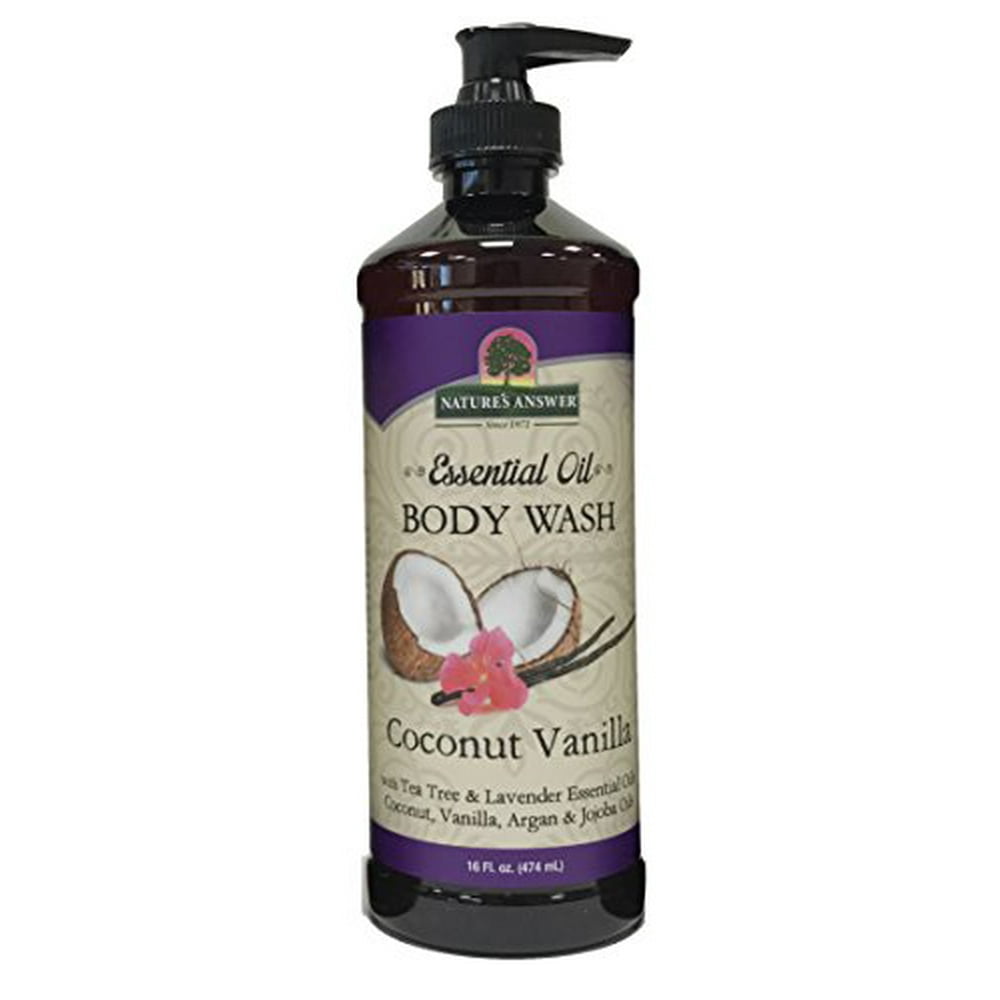 Nature's Answer Essential Oil Body Wash, Coconut Vanilla, 16Ounce