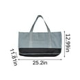 thumbnail image 3 of Xihbxyly Bolsa para Leña, de Pvc Resistente, Gran Capacidad para Leña y Astillas, Impermeable, Asas de Transporte Fáciles, Ideal para Chimenea o Exterior, Compacta y Plegable, 64 X 30 X 33 Cm., 3 of 7