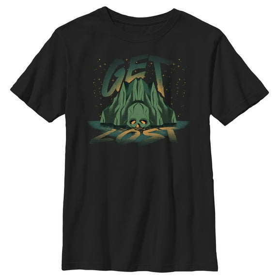 Boy's Peter Pan & Wendy Get Lost Graphic Tee Black Medium