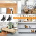 thumbnail image 5 of Tirantes angulares para mesas de bricolaje, soporte de banco de trabajo de hierro galvanizado con bisagras autoblocantes, diseño que ahorra espacio, soporte de mesa plegable ajustable de 90 grados, 5 of 5