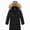 Black, variant on DJDLJWCJ Girls Long Winter Quilted Coat with Hood Thicken Warm Windproof Quilted Down Jacket Girls Puffer Jacket Hot Pink Size 12