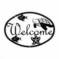 thumbnail image 2 of Village Wrought Iron WEL-17-L Grand Cheval Courant Panneau de Bienvenue, 2 of 3
