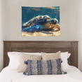 thumbnail image 4 of Uemuo Sunshine Underwater Sand Turtle Printed 29x37 Inch Tapestry Wall Hanging – Lightweight & Durable – Perfect for Dorm Decor, Beach Throw, Sofa Cover, Tablecloth, 4 of 8