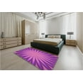 thumbnail image 4 of Ahgly Company Indoor Round Patterned Crimson Purple Area Rugs, 3' Round, 4 of 6
