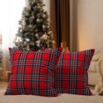 thumbnail image 4 of Christmas Pillow Covers 18x18 inch Set of 4 for Christmas Decorations Christmas Throw Pillow Case Decor for Farmhouse Home Sofa Couch Outdoor Winter Holiday Christmas Plaid Decorations…, 4 of 6